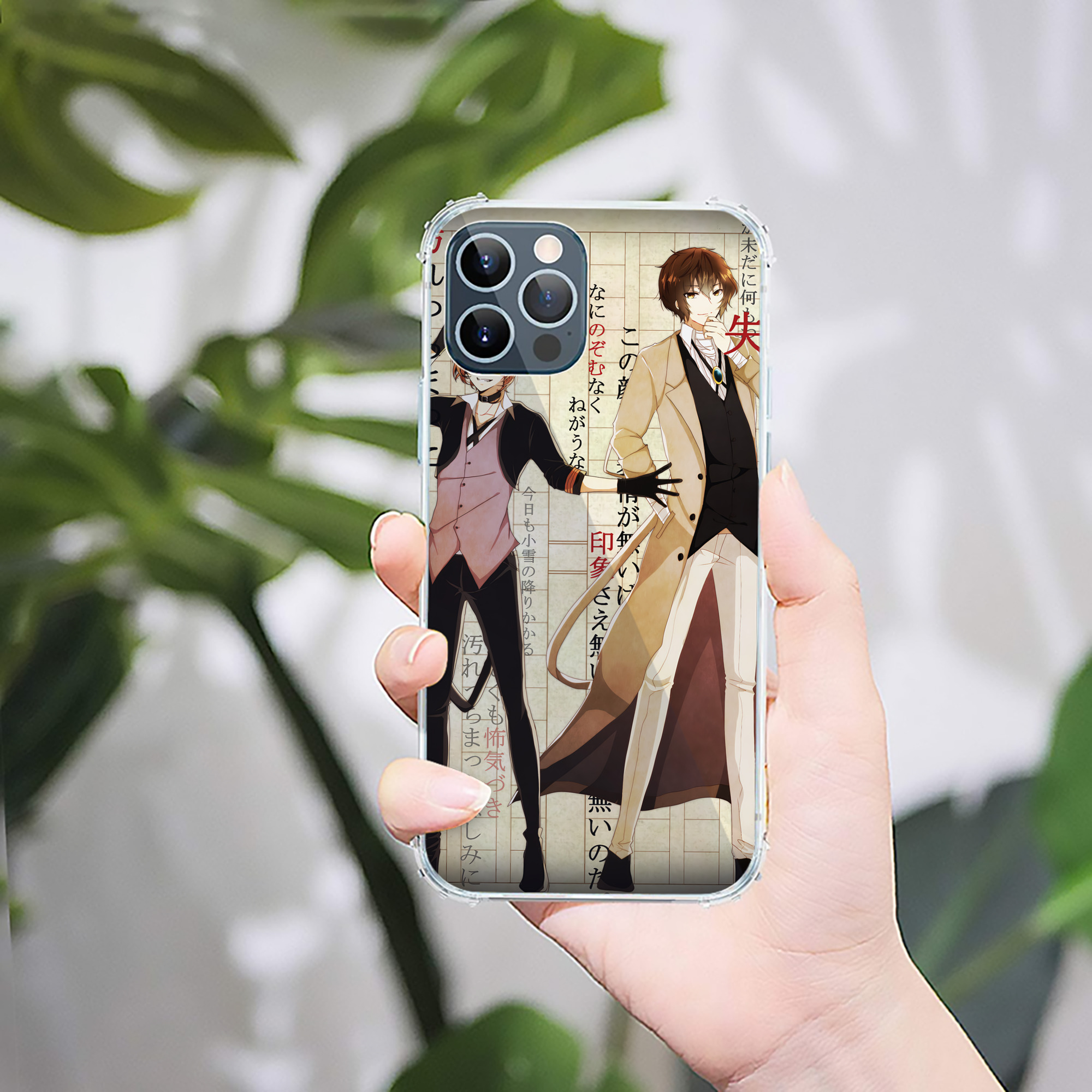 （画像用） 文豪ストレイドッグス Bungo Stray Dogs 【iPhone 12シリーズ対応】透明スマホケース（クリアソフトケース）